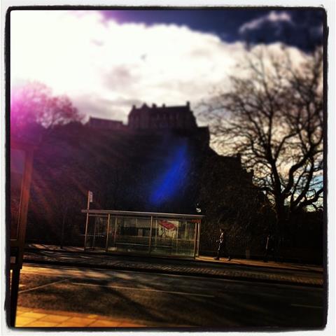 The view from my hotel in Edinburgh.  What takes precedent within this photograph I took is not the magnificent castle but instead the unexpected bus stop.  Within a group context, what takes precedent is often the unexpected too. 